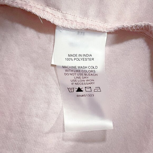 Blush-Colored V-Neck Rumple Blouse — Vince Camuto Women's 1X - Picture 9 of 12